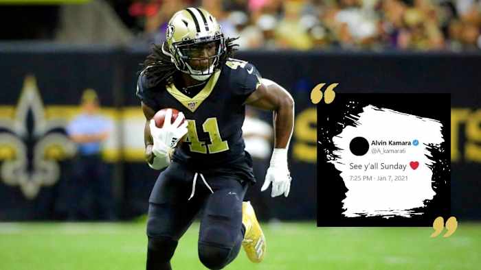 Saints RB Alvin Kamara